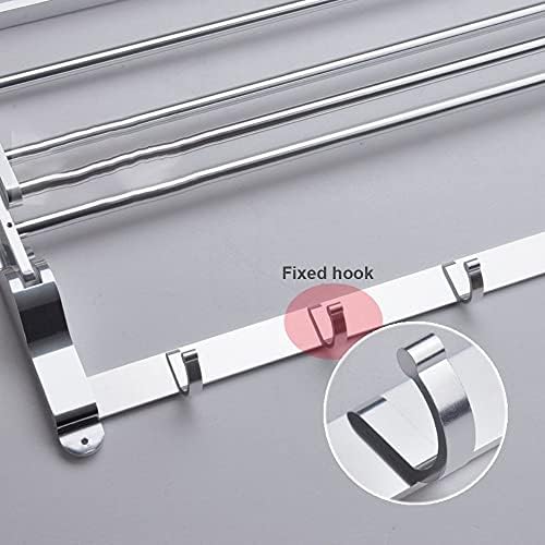 Bathroom Towel Rack Wall Mounted 48-58Cm Holder