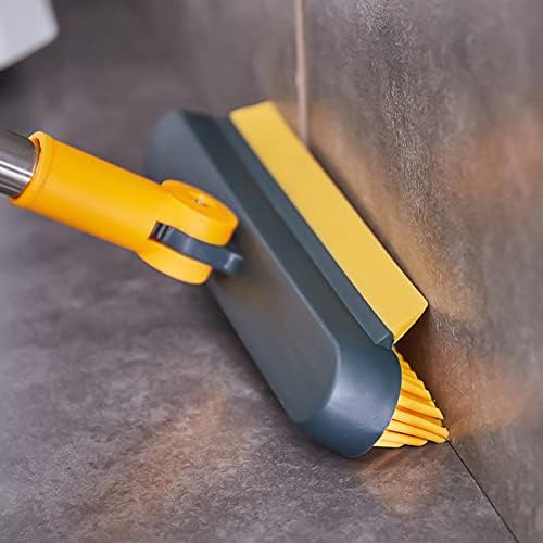 Ztexkee 3-in-1 Floor Scrub Brush with Stainless Steel Handle