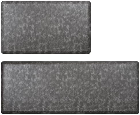 2-Piece Premium Black Kitchen Rugs for Home Use