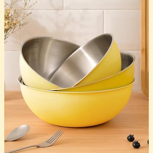 Stainless Steel Mixing Bowls Colander Set for Kitchen Use