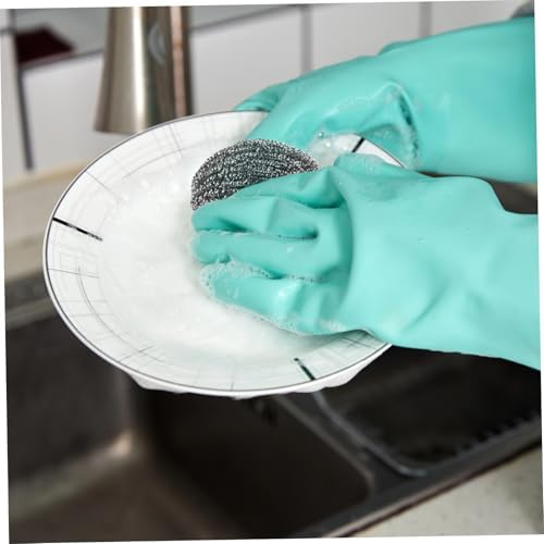 Stainless Steel Wok Scrubber Brush 2 Pack Kitchen Tool for Cleaning