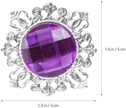 FRCOLOR 12-Piece bling Napkin Rings