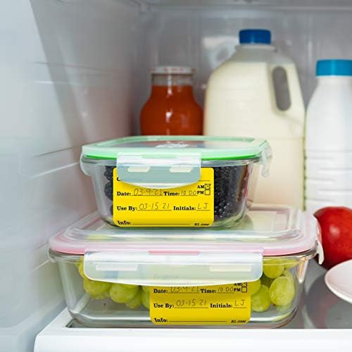Dissolvable Food Labels for Glass Plastic Metal Wood - Reusable with No Residue