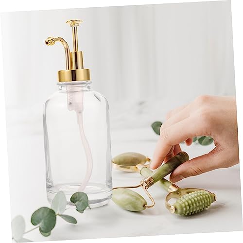 Glass Syrup Dispenser with Pump for Coffee Bar