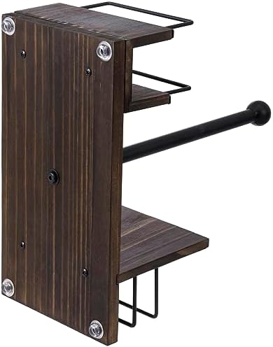 Sturdy Rustic Metal Dining Caddy with Spindle and Spices