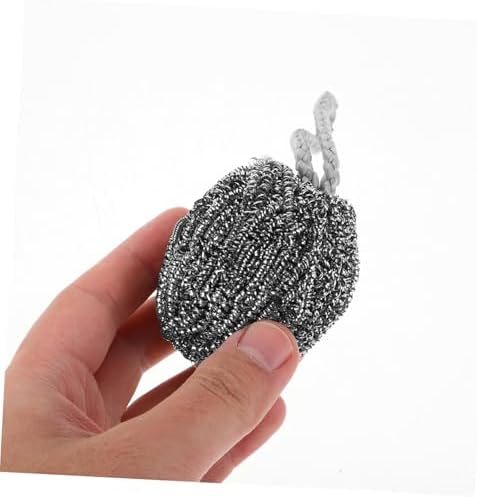 Stainless Steel Wok Scrubber Brush 2 Pack Kitchen Tool for Cleaning
