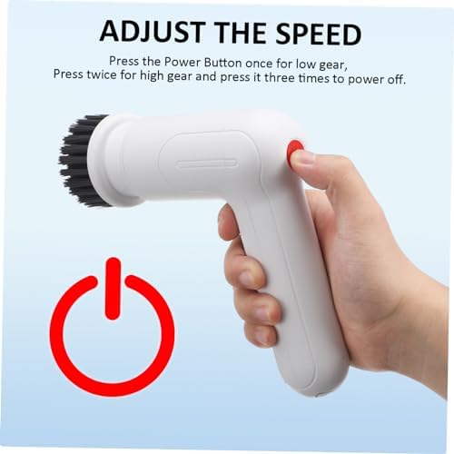 Chargeable Scrubber Kitchen Bathroom Cleaner - Replaceable Brush Heads PORTABLE Design