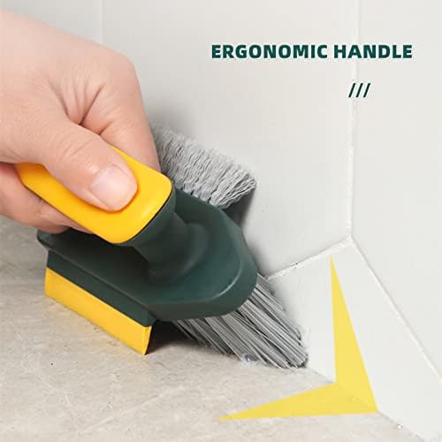 4-in-1 Floor Scrub Brush with Squeegee