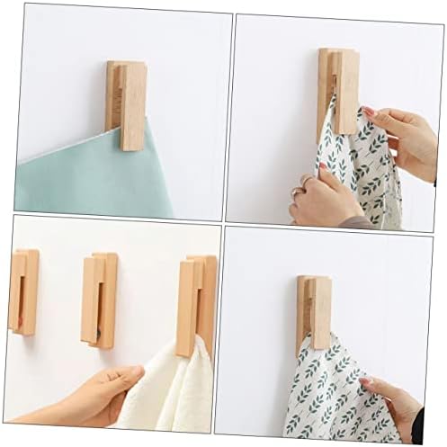 Solid Wood Towel Rack Hook