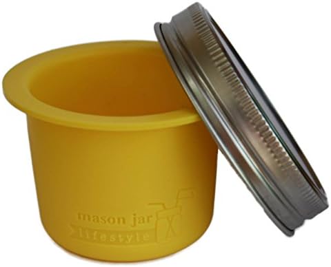 Wide Mouth Mason Jar Divider Cup Plastic-Free Lunch Snack Organizer