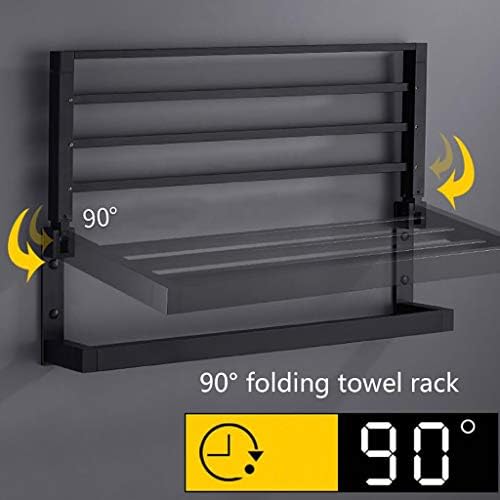 LUCEAE Foldable Aluminum Towel Rack 38cm