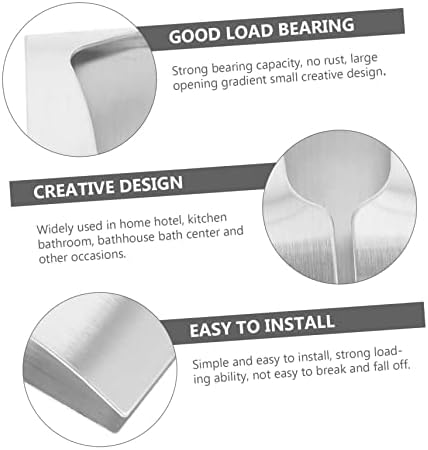 4-Pack Wall-Mounted Stainless Steel Towel Bar