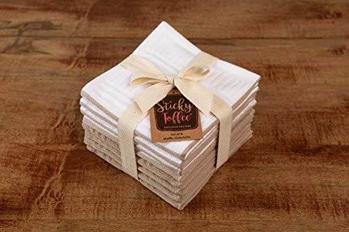 Sticky Toffee Reusable Cotton Dishcloth Set