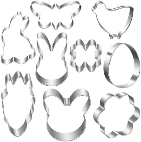 Easter Cookie Cutters Set - Perfect for Baking and Crafting