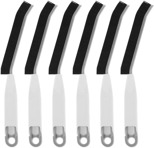 6-Piece Crevice Cleaning Brush Set with Non-Slip Handle