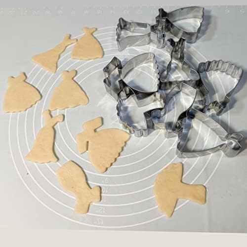 8 Piece Dress Cookie Cutter Set Stainless Steel