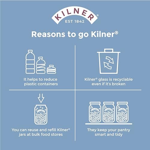 Kilner Facetted Glassware Spaghetti Jar