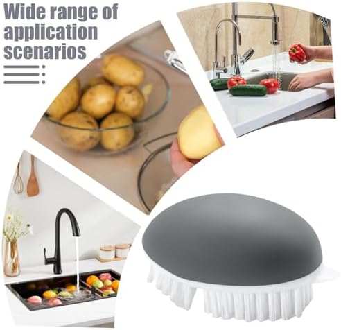 GLANSI Vegetable Brush Scrubber - Non Slip Grip