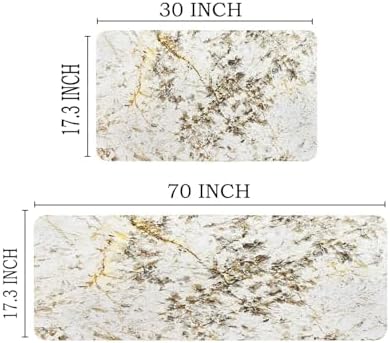 Double-Sided Marble Kitchen Mat Set Anti-Fatigue Durable