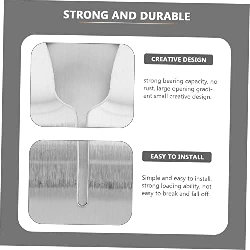 4-Pack Wall-Mounted Stainless Steel Towel Bar