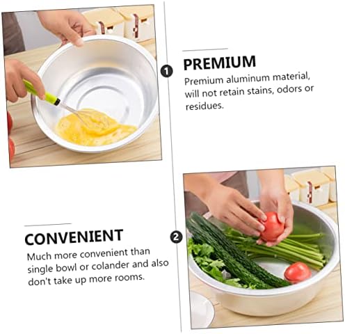 Large Heavy-Duty Aluminum Soup Plate for Kitchen Use