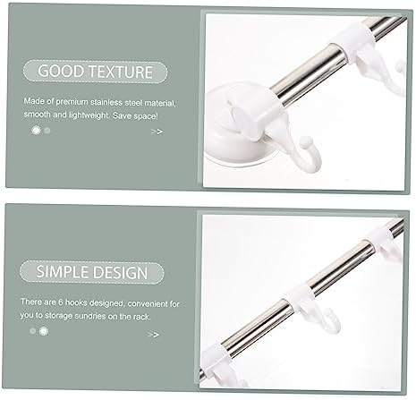Stainless Steel Suction Cup Towel Hook Kitchen Rack