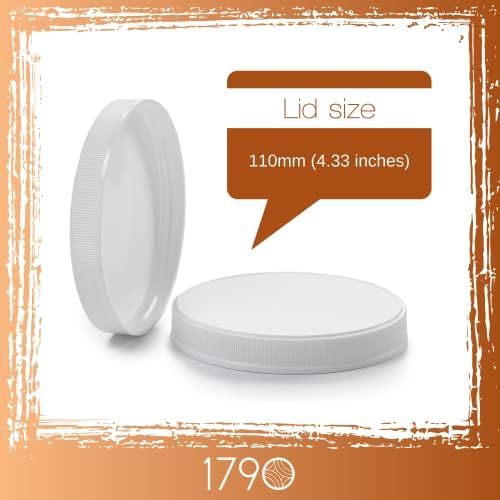 1790 Large Glass Jars with Lid