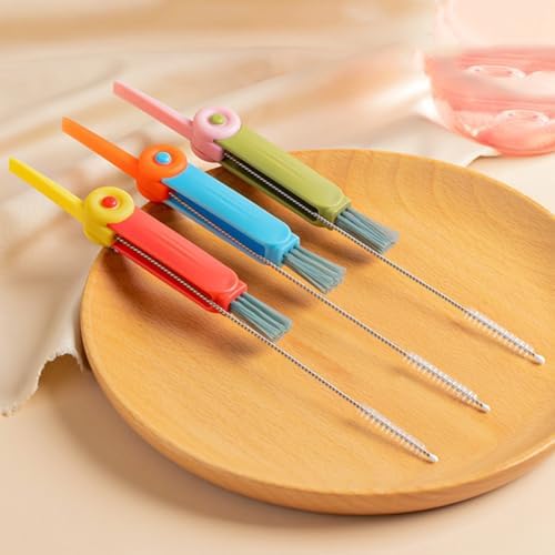 3 in 1 Cup Lid Cleaning Brush Set - Blue