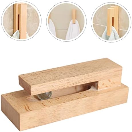 Solid Wood Towel Rack Hook