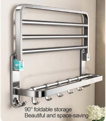 Sturdy 304 Stainless Towel Rack for Bathroom Organization
