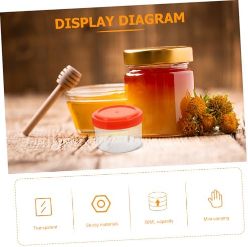 Luxshiny Mini Salad Dressing Containers with Lids