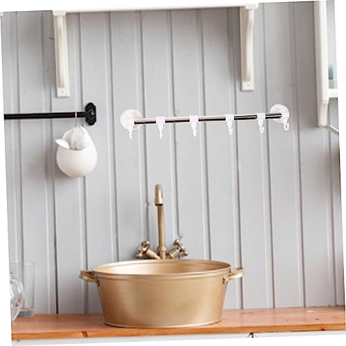 STOBOK suction cup towel holder wall mount Chrome