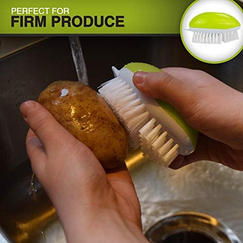 Experience thePrecision of Use with EXULTIMATE Fruit and Vegetable Brush Set of 2