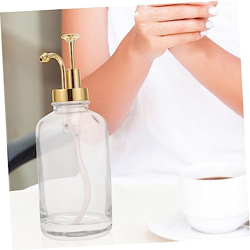 Glass Syrup Dispenser with Pump for Coffee Bar