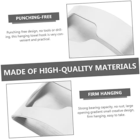 4-Pack Wall-Mounted Stainless Steel Towel Bar