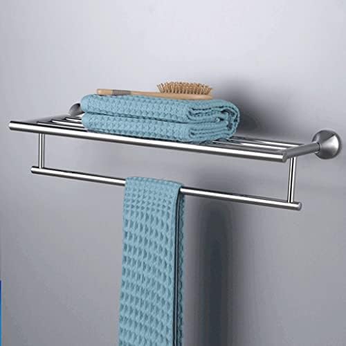 Stainless Steel Double Layer Towel Rack Wall Mounted