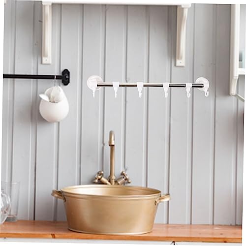Stainless Steel Suction Cup Towel Hook Kitchen Rack