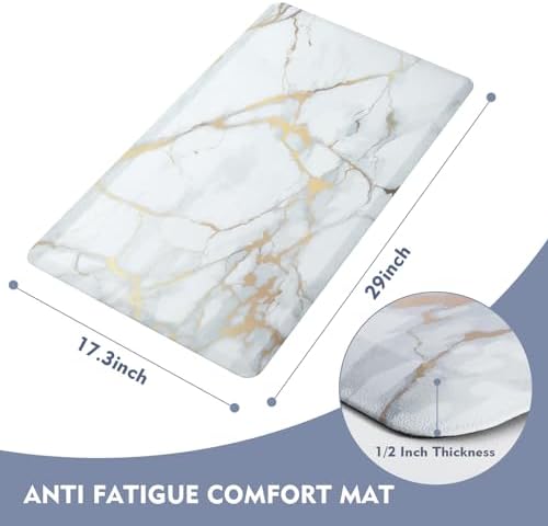 WEZVIX Anti-Fatigue Kitchen Rug Mat 173x29 Non-Slip Comfort Cushion