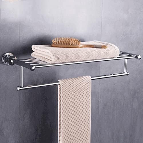 ANN BKA - Ergonomic Bathroom Towel Holder Double-Layer Stainless Steel Towel Rack