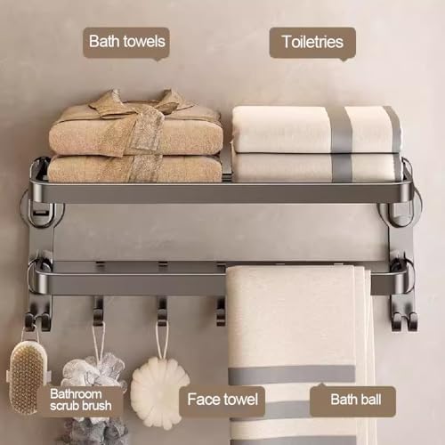 Wall-Mounted Towel Rack 50cm