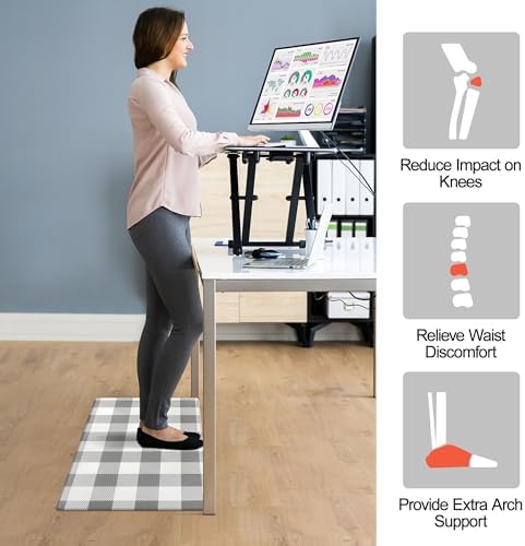 Small Kitchen Mat Non-Slip Waterproof Anti-Fatigue Mat for Standing Surfaces