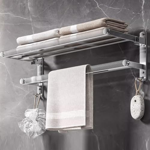 Towel Shelf Acrylic Wall Mounted Rack 50cm