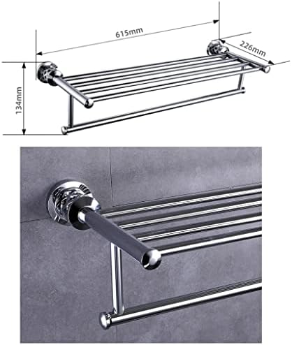 ANN BKA - Ergonomic Bathroom Towel Holder Double-Layer Stainless Steel Towel Rack