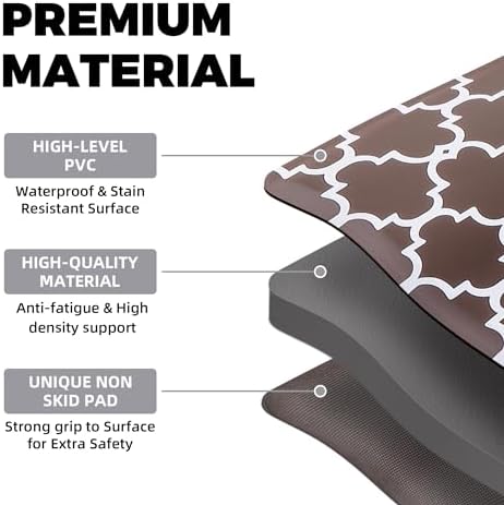 KOKHUB Anti Fatigue Kitchen Mat Set of 2