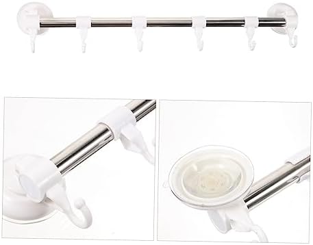 STOBOK suction cup towel holder wall mount Chrome