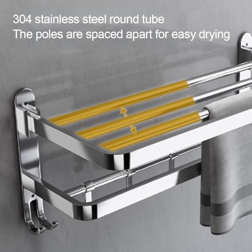 AnnBKA 304 Stainless Towel RACK 40cm Bathroom Organizer