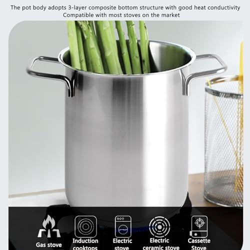 Stainless Steel Asparagus Steamer Pot 35L 55L