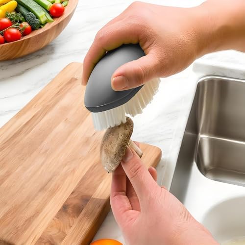 GLANSI Vegetable Brush Scrubber - Non Slip Grip