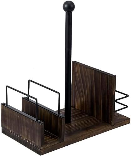 Sturdy Rustic Metal Dining Caddy with Spindle and Spices