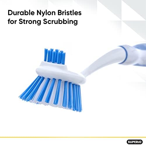 Durable Dual-Sided Kitchen Bath Scrubber Non-Scratch 2-Pack